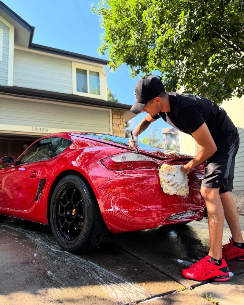 Exterior Detailing Parker CO - Red Porsche