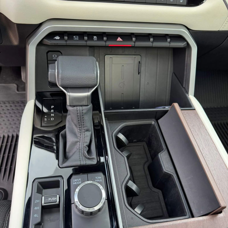 Detailing console and cup holder area in Highlands Ranch CO