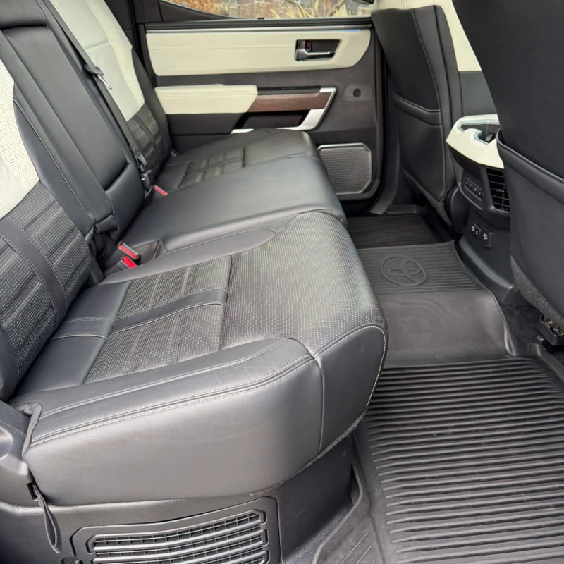 Interior deep clean in Castle Rock CO - rear seats restored after full detail